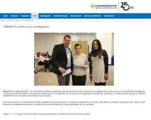 reconocimiento 2 lugar